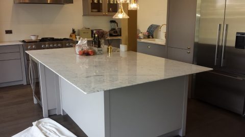 Marble Kitchen Island