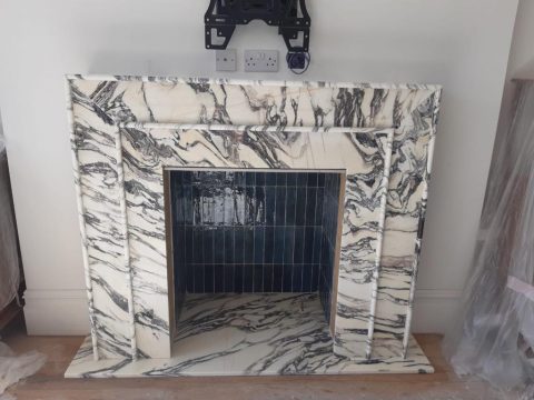 Marble Fireplace Project